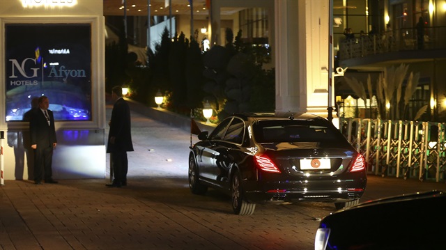 Cumhurbaşkanı Erdoğan, otele giriş yaptı