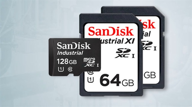 SanDisk'in Endüstriyel kullanım için ürettiği SD kartlar -40C ve 85C gibi sıcaklıklarda çalışabiliyor.