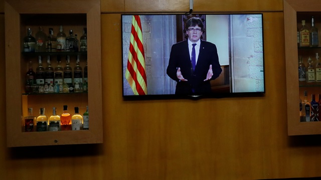 Katalonya Özerk Yönetim Hükümetinin Başkanı Carles Puigdemont, 