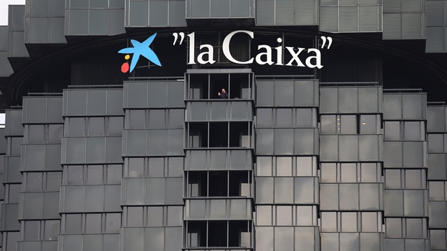 The headquarters of Spanish lender Caixabank
