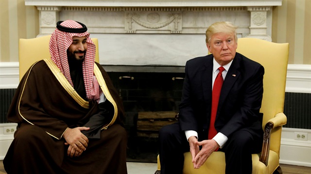 ABD Başkanı Donald Trump ve Suudi Arabistan Kralı'nın veliahtı Muhammed bin Selman 