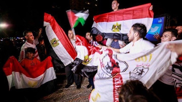 غزة تفرح لتأهل المنتخب المصري لمونديال روسيا