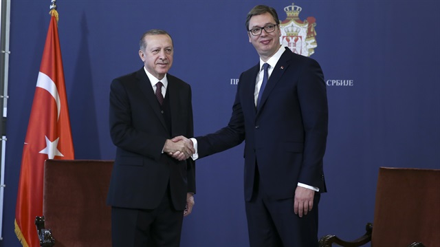 الرئيس الصربي يستقبل أردوغان بمراسم رسمية