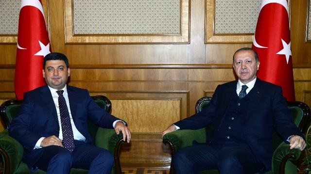 أردوغان يستقبل رئيس الوزراء الأوكراني