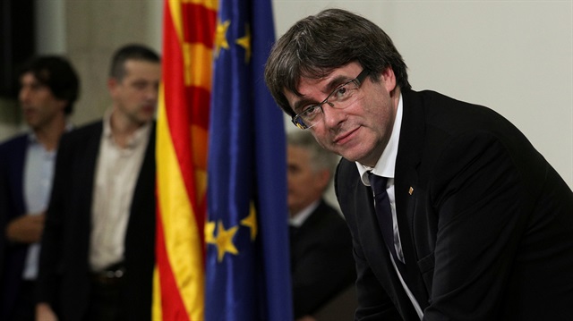 Katalonya Özerk Bölgesi'nin Başkanı Carles Puigdemont 