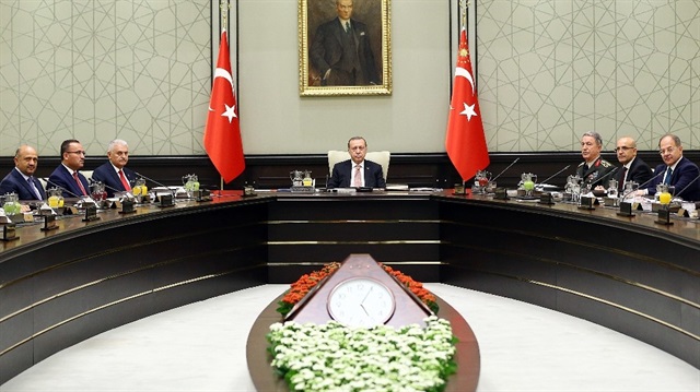 MGK toplantısı Cumhurbaşkanı Erdoğan başkanlığında başladı. 