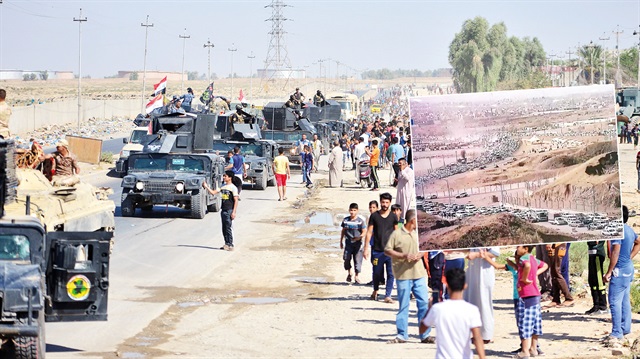 Irak askerleri ile buna bağlı güçler, askeri üsler ile petrol rafinerilerini korumaya aldı.