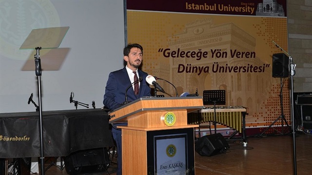 İstanbul Üniversitesi Öğrenci Konseyi Başkanı Enes Kaşkaş
