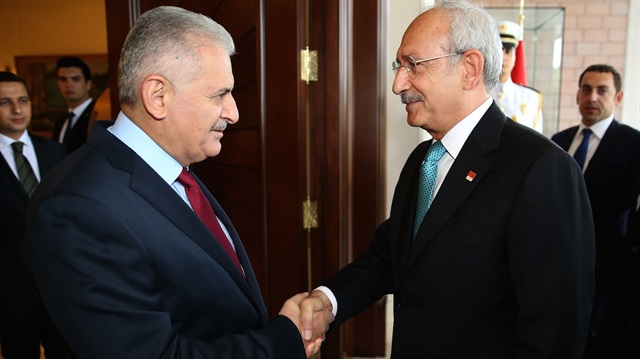 Başbakan Yıldırım ve CHP lideri Kılıçdaroğlu.