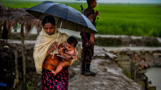 Rohingya migration to Balukhali


