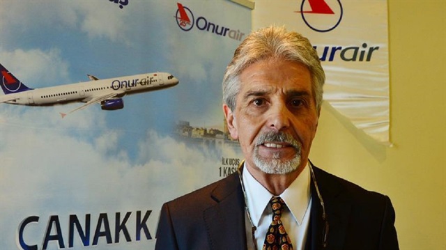 Turkish carrier Onur Air’s chief executive Teoman Tosun speaks to Anadolu Agency in Canakkale, Turkey