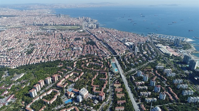 Halkalı Sirkeci tren hattı inşaatında son durum havadan görüntülendi.