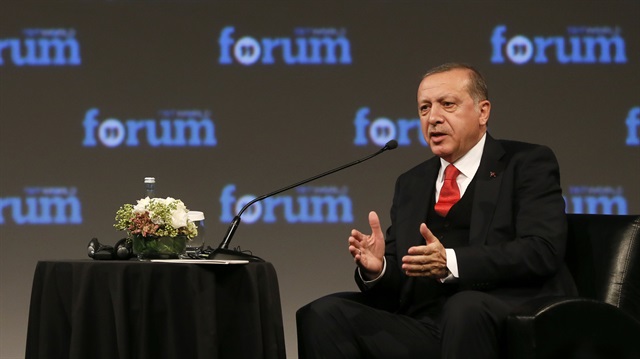 Cumhurbaşkanı Erdoğan TRT Wordl Forum kapanış programında konuştu.