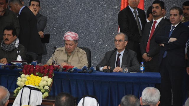 IKBY Başkanı Mesud Barzani ve Eski Kerkük Valisi Necmettin Kerim