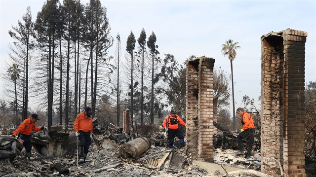 ​ABD'nin California eyaletinde 8 Ekim'de başlayan yangın sonrası büyük hasar oluştu. 