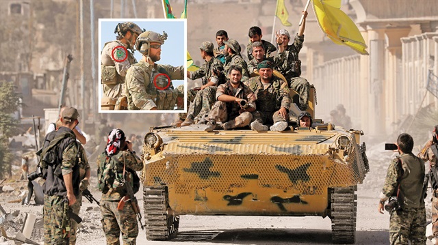 ABD destekli PKK/PYD'li teröristler Rakka sokaklarında şov yaptı.