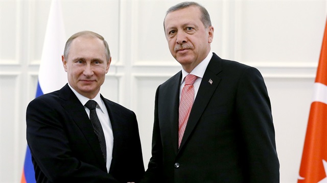 Vlamidir Putin ile Recep Tayyip Erdoğan. 