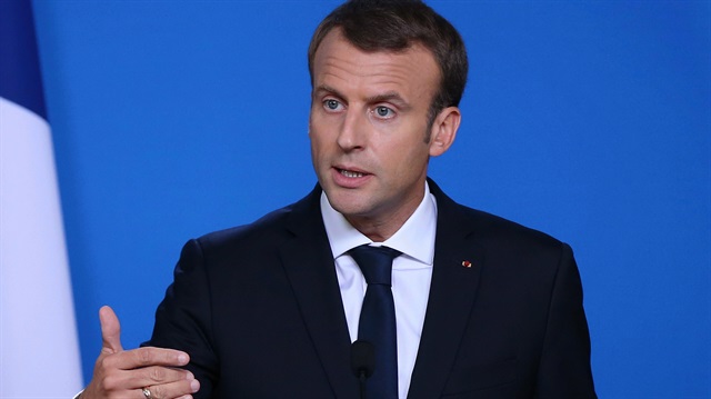 Macron Brüksel'deki AB Liderler Zirvesi'nin ardından  basın toplantısı düzenledi. 