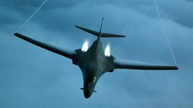 A B-1B Lancer from the U.S. Air Force 28th Air Expeditionary Wing 