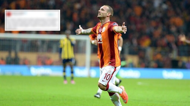 Wesley Sneijder'den duygusal derbi paylaşımı