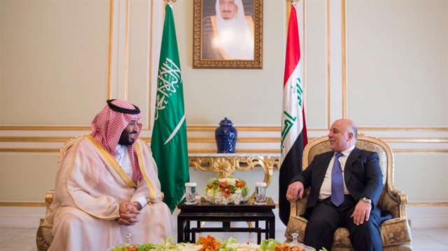 Irak Başbakanı İbadi ile Suudi Arabistan Veliaht Prensi Muhammed bin Selman