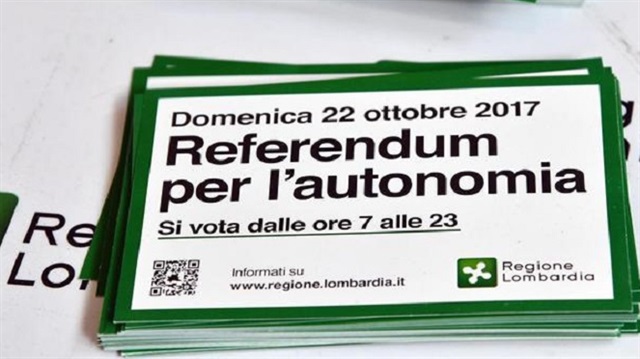 İtalya'nın Lombardiya ve Veneto bölgeleri, bağımsızlık için referandum düzenliyor. (Fotoğraf: ANSA)