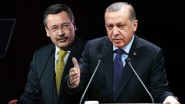 Cumhurbaşkanı Recep Tayyip Erdoğan, Ankara Büyükşehir Belediye Başkanı Melih Gökçek
