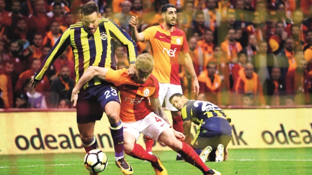 Türk Telekom Arena’daki maçta Galasaray ile Fenerbahçe 0-0 berabere kaldı