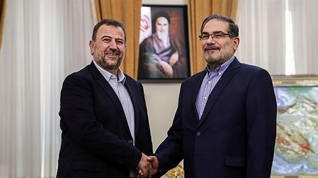 Hamas Siyasi Büro Başkan Yardımcısı Salih el-Aruri, İran Meclis Başkanı Ali Laricani ile görüşmüştü.