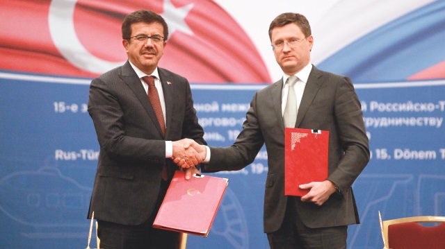 Toplantıda Rus-Türk Hükümetlerarası Karma Ekonomik Komisyonu toplantısının imza töreni gerçekleştirildi.