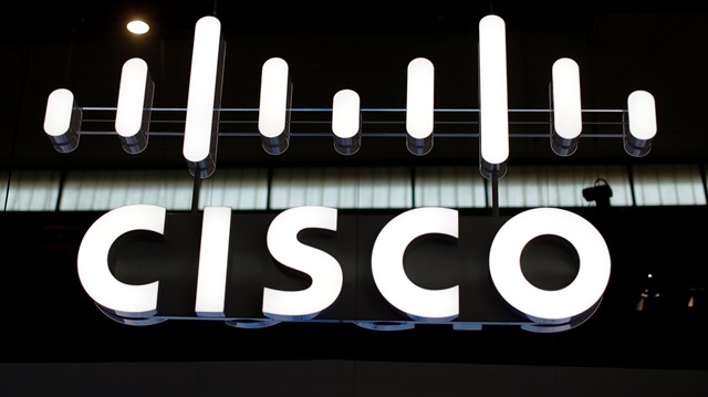 The logo of Cisco is seen at Mobile World Congress in Barcelona, Spain
