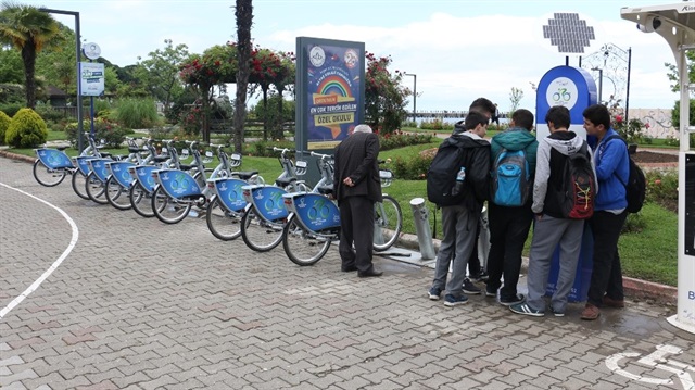 Ücretsiz bisiklet parklar yoğun ilgi görüyor.