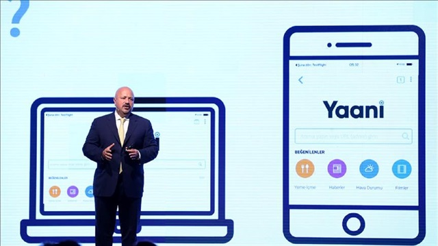 Turkcell's Chief Executive Officer Kaan Terzioglu speaks during a press conference in Istanbul, Turkey on October 25, 2017. Turkcell has announced that it has collaborated with international Internet browser to create a search engine towards the youth.