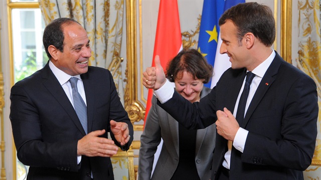 Egyptian President Abdel Fattah al-Sisi in France