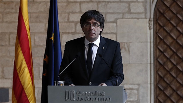 Katalonya Özerk Yönetim Hükümeti Başkanı Puigdemont 