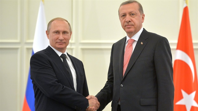 Cumhurbaşkanı Erdoğan ile Rusya Devlet Başkanı Putin
