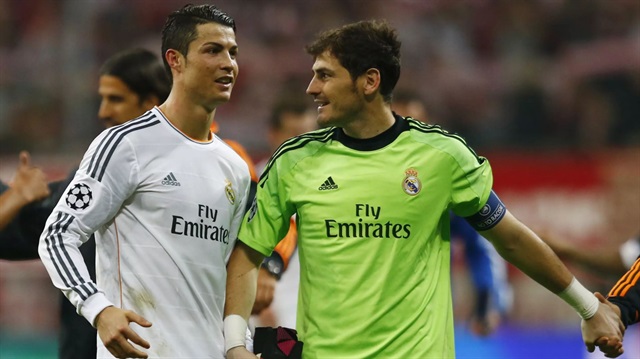 Casillas ile Ronaldo Real Madrid'de birlikte oynamışlardı.