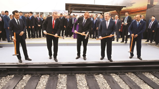 Cumhurbaşkanı Recep Tayyip Erdoğan, Bakü-Tiflis-Kars Demiryolu Hattı’nın (BTK) açılışında konuştu.