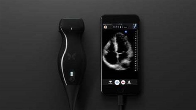 iPhone ile uyumlu olarak çalışan ultrason cihazı Butterfly iQ