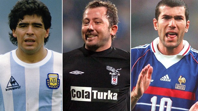 Arjantin, Türkiye ve Fransa'nın unutulmaz 10 numaraları: Maradona, Sergen Yalçın ve Zidane.