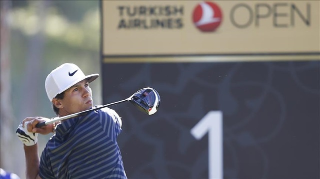 Thorbjorn Olesen of Denmark competes during the Turkish Airlines Open 2017 Golf Tournament in Antalya, Turkey 
