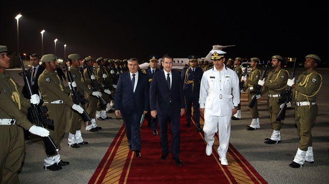 Milli Savunma Bakanı Nurettin Canikli ve Katar Savunma İşlerinden Sorumlu Devlet Bakanı Khalid Bin Muhammed Al-Attiyah