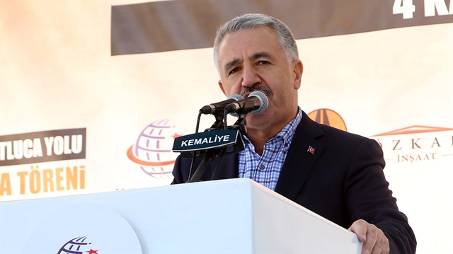Turkey's Minister of Transport, Maritime Affairs and Communicatio Ahmet Arslan