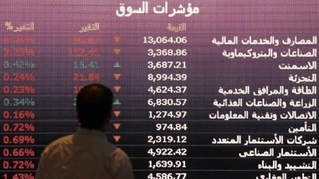 178 şirketin işlem gördüğü  Suudi TASI endeksinde 160 şirket değer kaybetti.