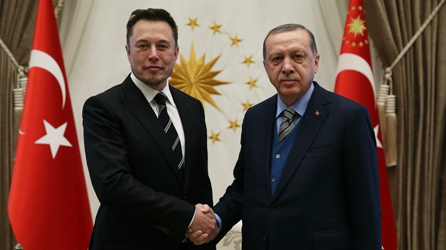 Cumhurbaşkanı Recep Tayyip Erdoğan, bugün Elon Musk'ı Cumhurbaşkanlığı Külliyesi'nde kabul etti.