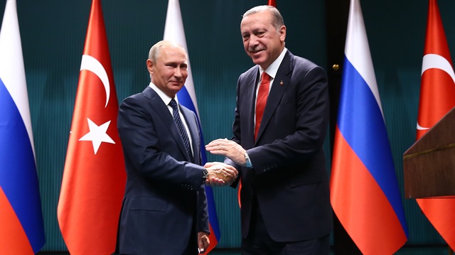 Rusya Devlet Başkanı Putin ve Cumhurbaşkanı Recep Tayyip Erdoğan
