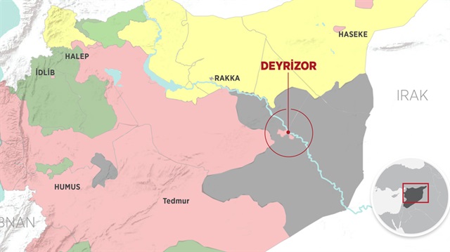 DEAŞ, halen Deyrizor kırsalında sınırlı bir alanda varlık gösteriyor.
