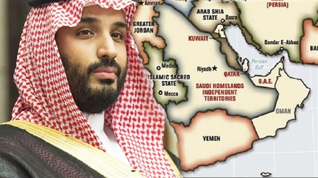 ​​​  ​ تقسيم أراضي السعودية إلى 4 دويلات