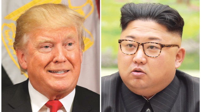 ABD Başkanı Donald Trump - Kuzey Kore lideri Kim Jong-un