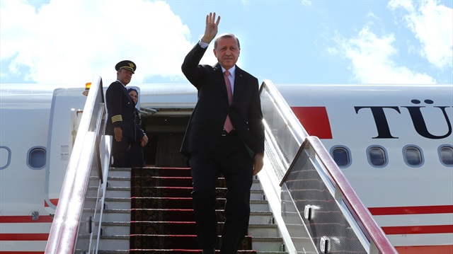 Cumhurbaşkanı Recep Tayyip Erdoğan Katar temaslarının ardından özel uçak TUR ile Ankara'ya döndü.